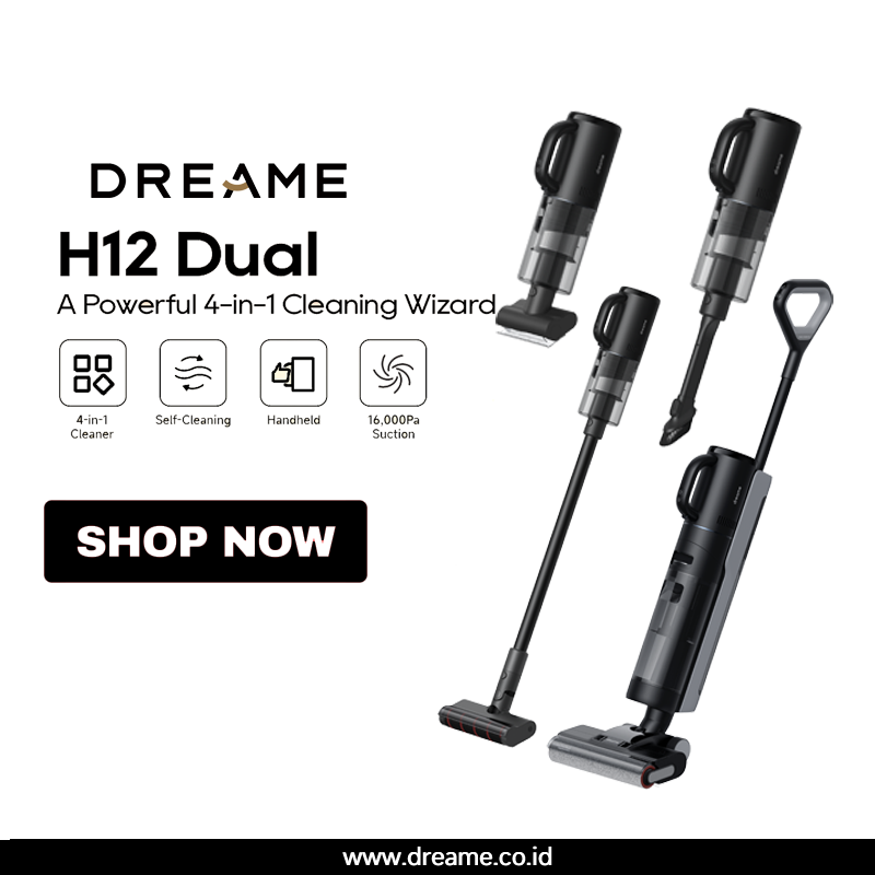 Dreame H12 Dual 4 in 1 Cordless Wet & Dry Vacuum Cleaner