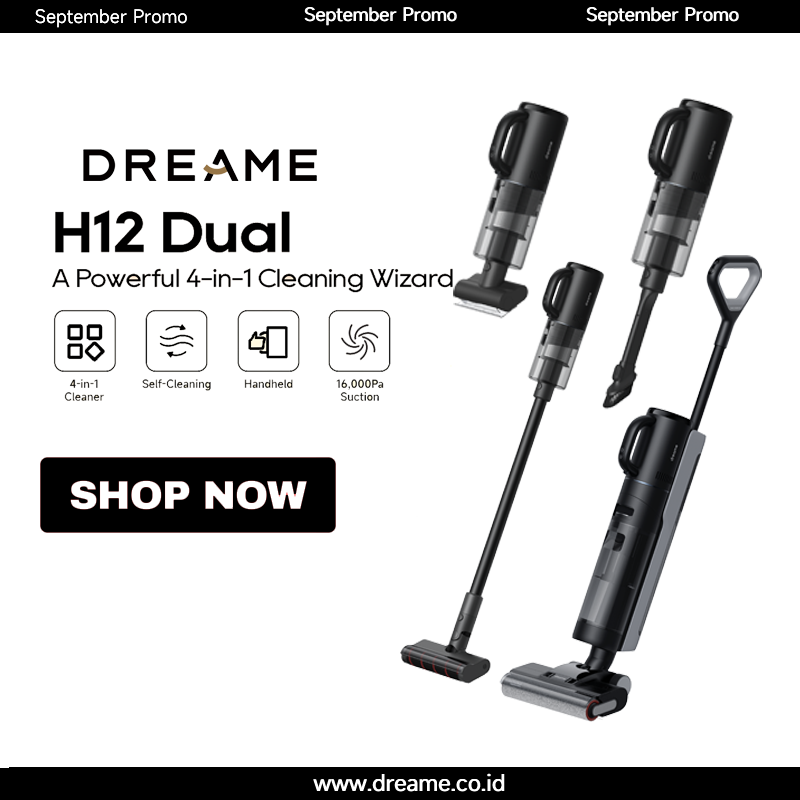 Dreame H12 Dual 4 in 1 Cordless Wet & Dry Vacuum Cleaner